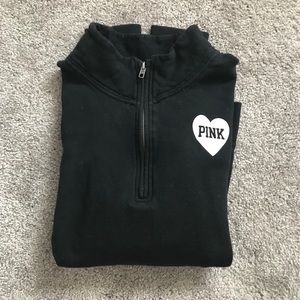 lightweight 3/4 zip up sweater